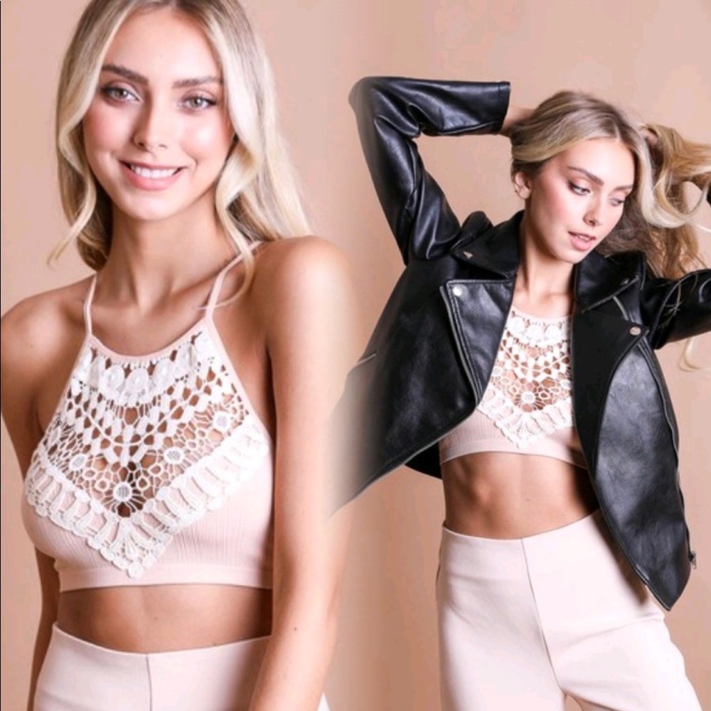 SALE New Bohemian Hippie Crochet Bralette - Picture 3 of 9